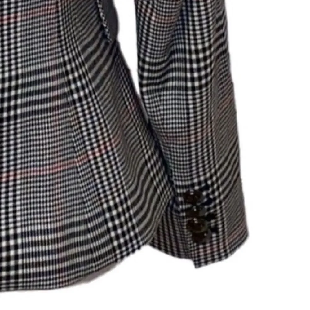 Lini Eve Plaid Single-Button Lined Blazer